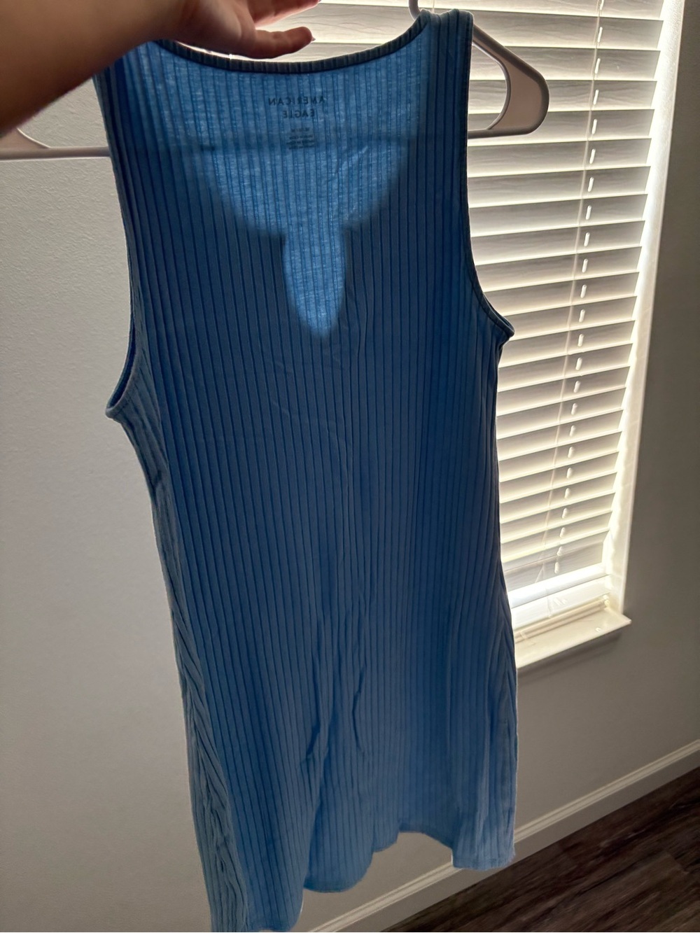Rue21 Ribbed Sleeveless Mini Dress in Blue